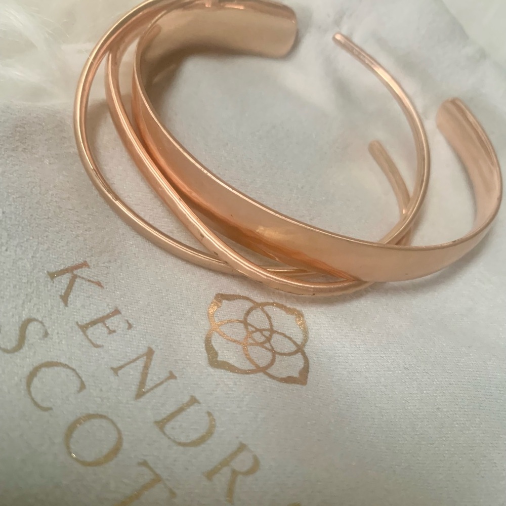 Kendra Scott Tiana Rose Gold Cuff Bracelet Set